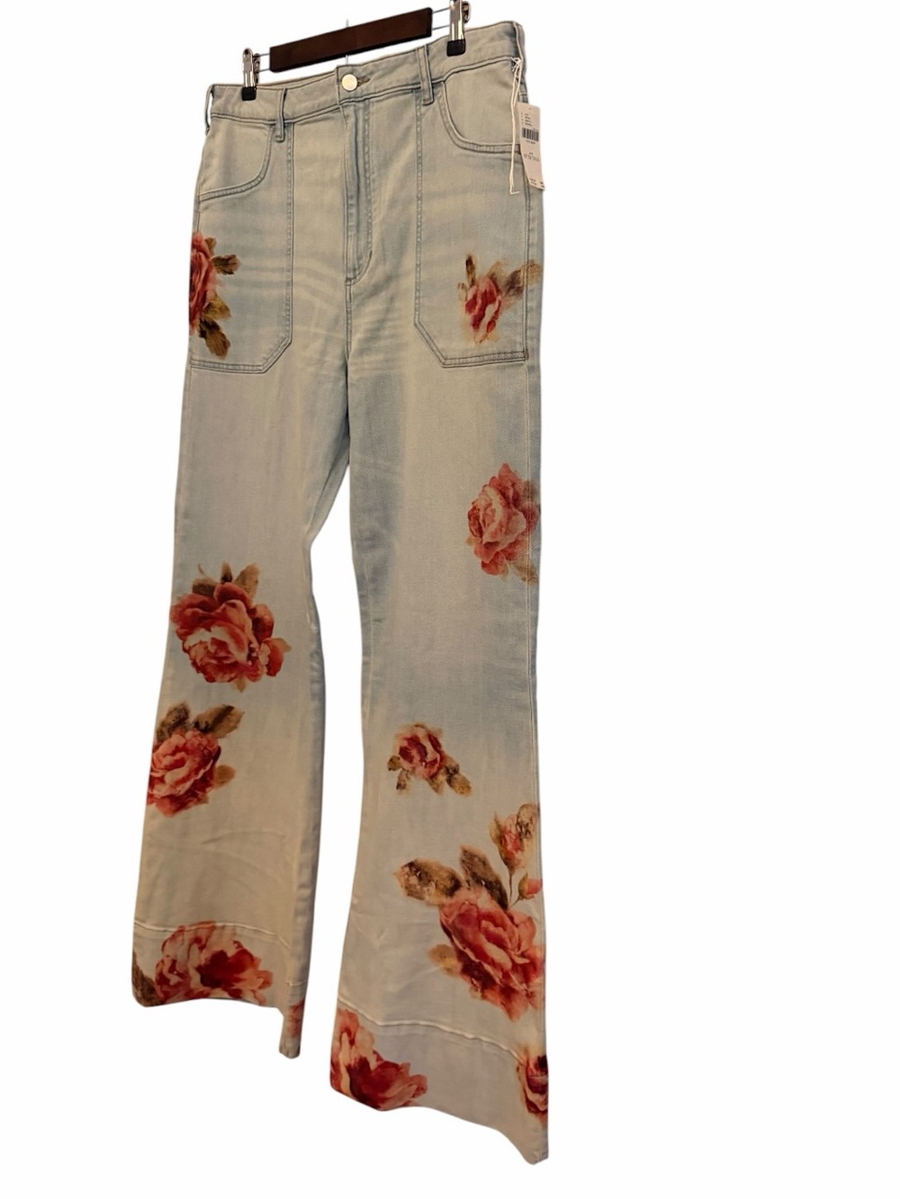 Anthropologie Pilcro The Rylan Relaxed High-Rise Flare Jeans Size 32 Tall NWT - Picture 2 of 6
